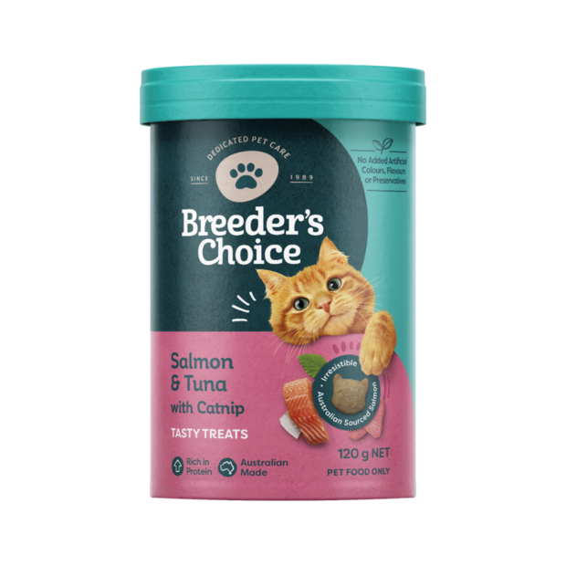 Breeders Choice Cat Treat Salmon & Tuna 120g