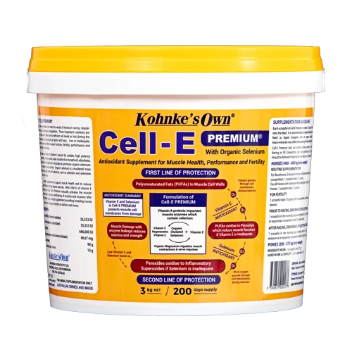 Kohnke's Own Cell E Premium 3kg Premium Antioxidant Supplement For Ultimate Performance