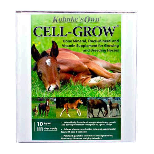 Kohnke's Own Cell Grow. 10kg Vitamin & Mineral Supplement For Growing & Breeding Horses