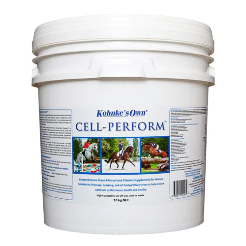 Kohnke's Own Cell Perform 10kg Ration Balancing Supplement For Equestrian Performance Horses