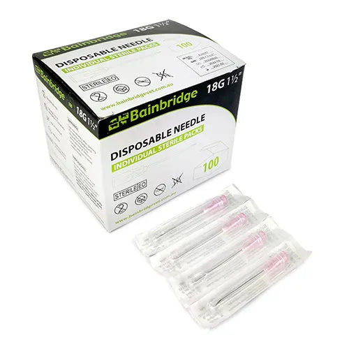 Bainbridge Disposable Needles 20G 1" Box Of 100