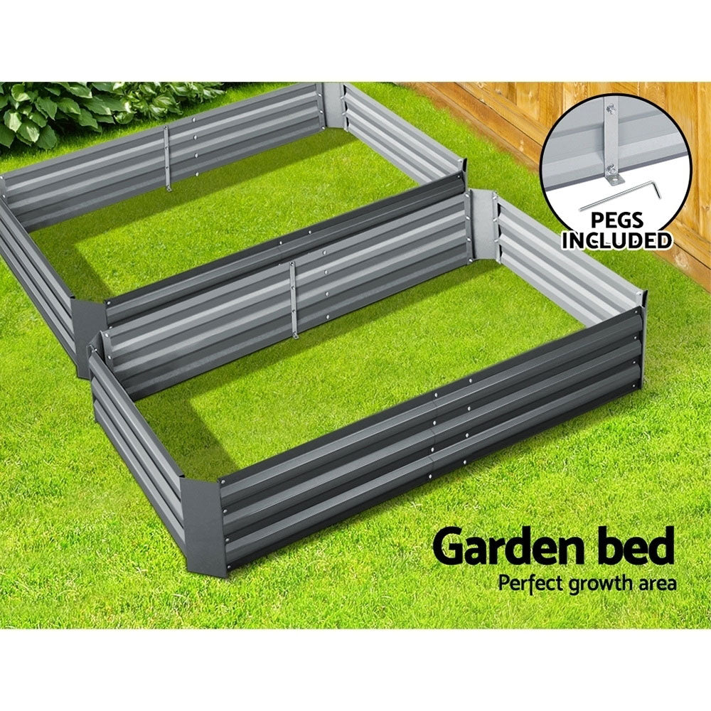 Greenfingers 2x Garden Bed 150x90cm Planter Box Raised
