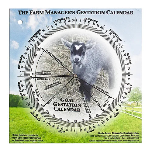 Goat Gestation Calendar