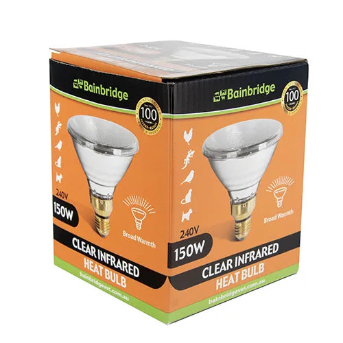 Infrared Heat Lamp Bulb - Clear - 150W