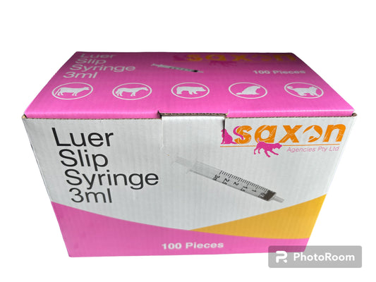 Syringe 3ml Box Of 100 - Disposable