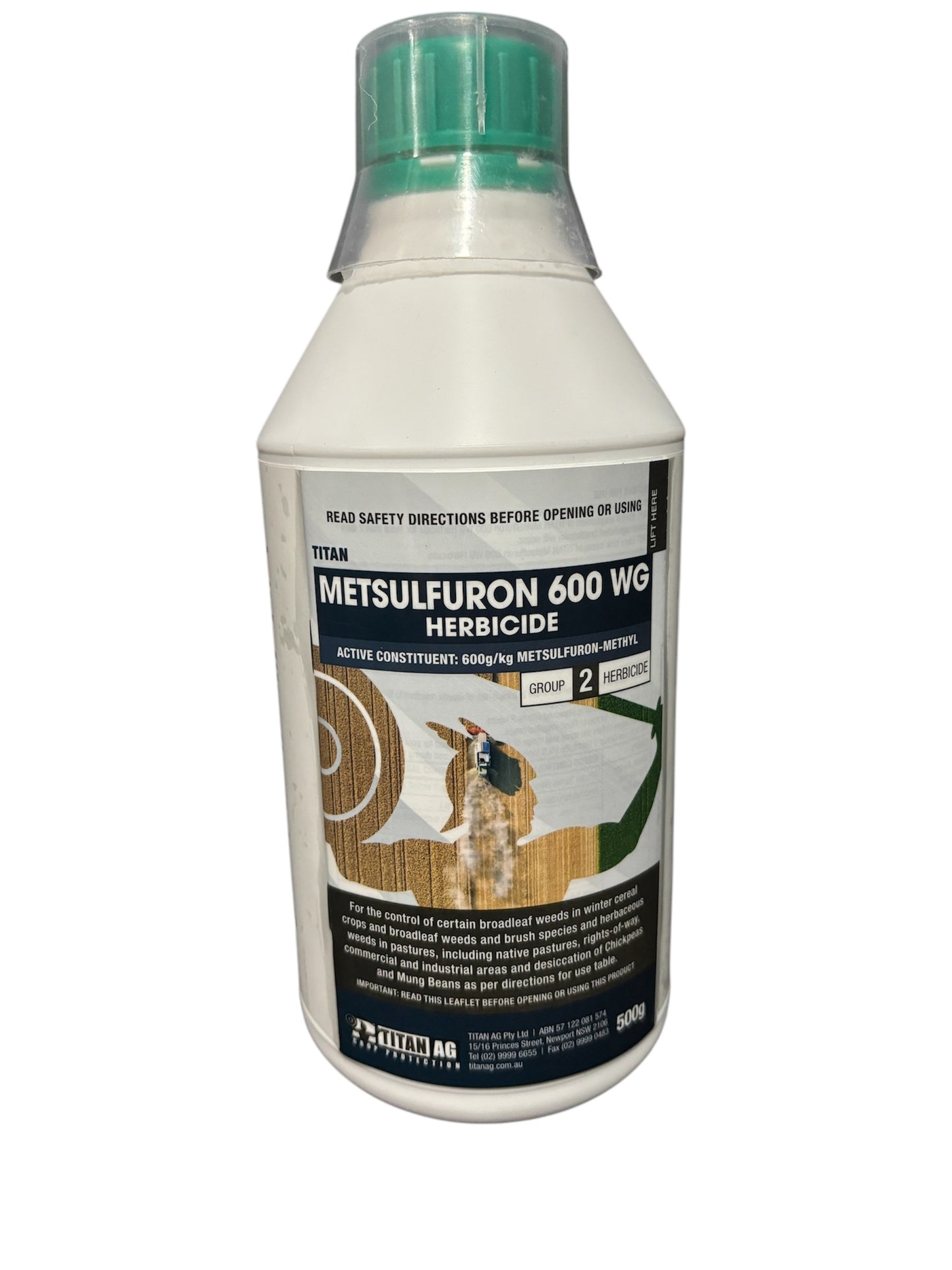 Titan Metsulfuron 600 WG Herbicide 500g Herbicide Fo Certain Broadleaf Weeds