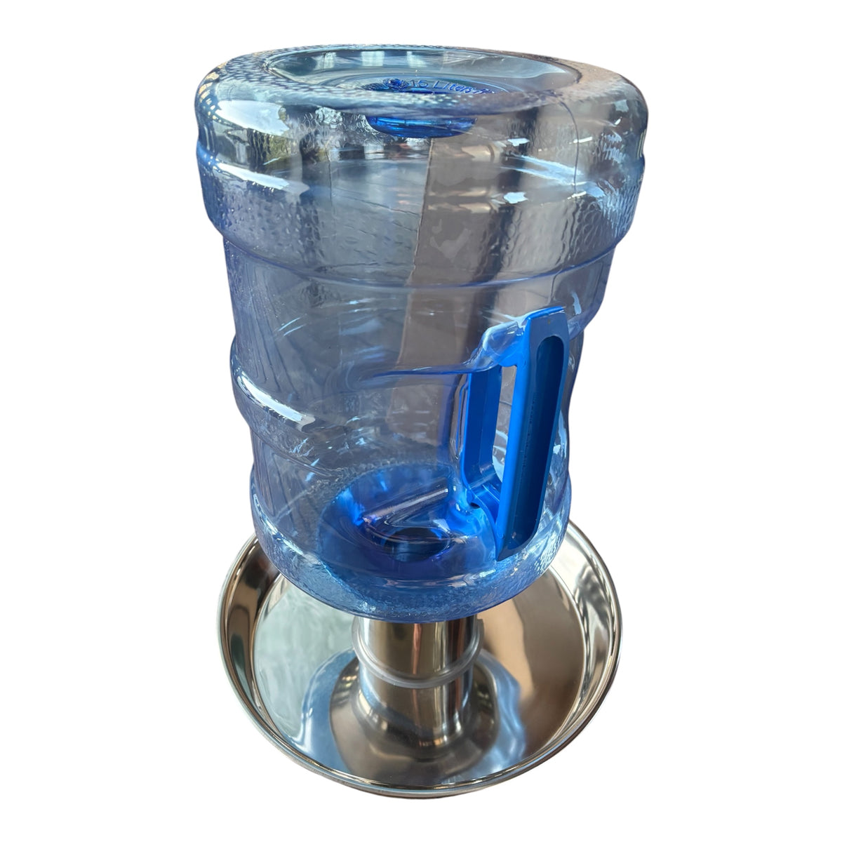 Poultry Water Bottle Drinker 15 Litre With Stainless Steel Base