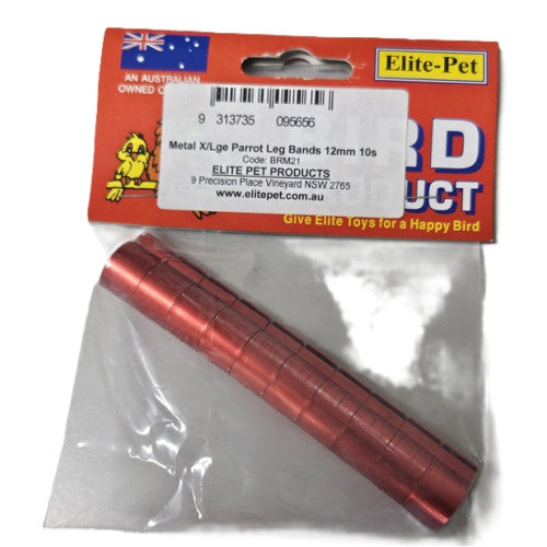 Metal Leg Rings - Poultry Pack Of 10