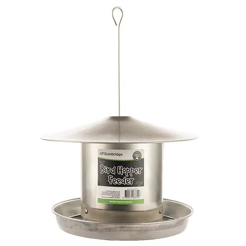 Bird Hopper Feeder Stainless Steel