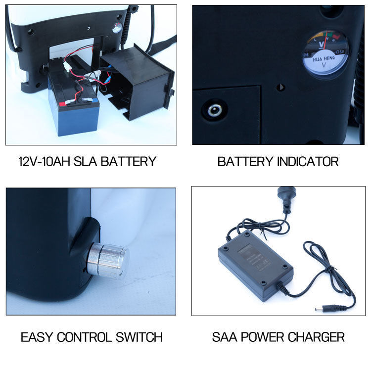 Samland Electric 12V Weed Sprayer & Pest Control Spray Pump Tank Knapsack Battery 16L