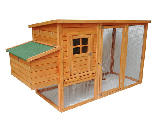 Large Wooden Chicken Coop Chook House With Open Roof