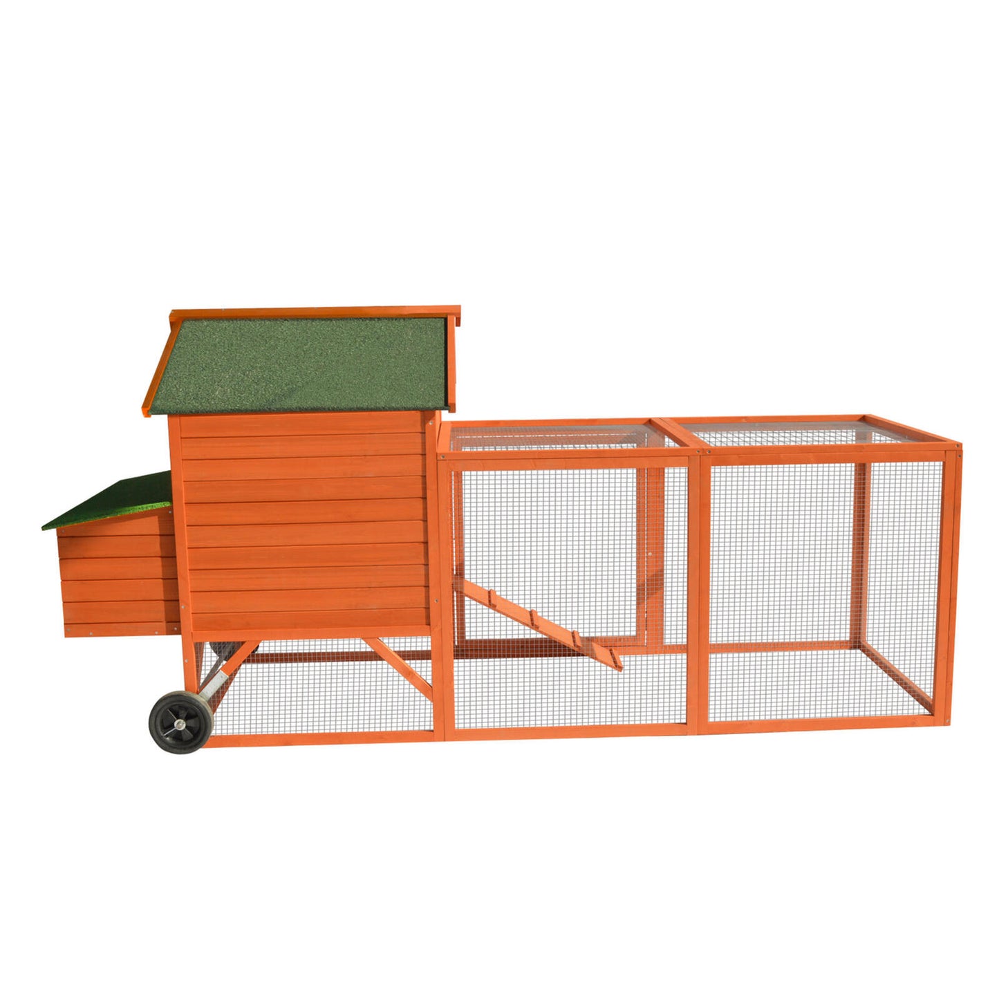 Chicken Coop House With Wheels 248 cm Long