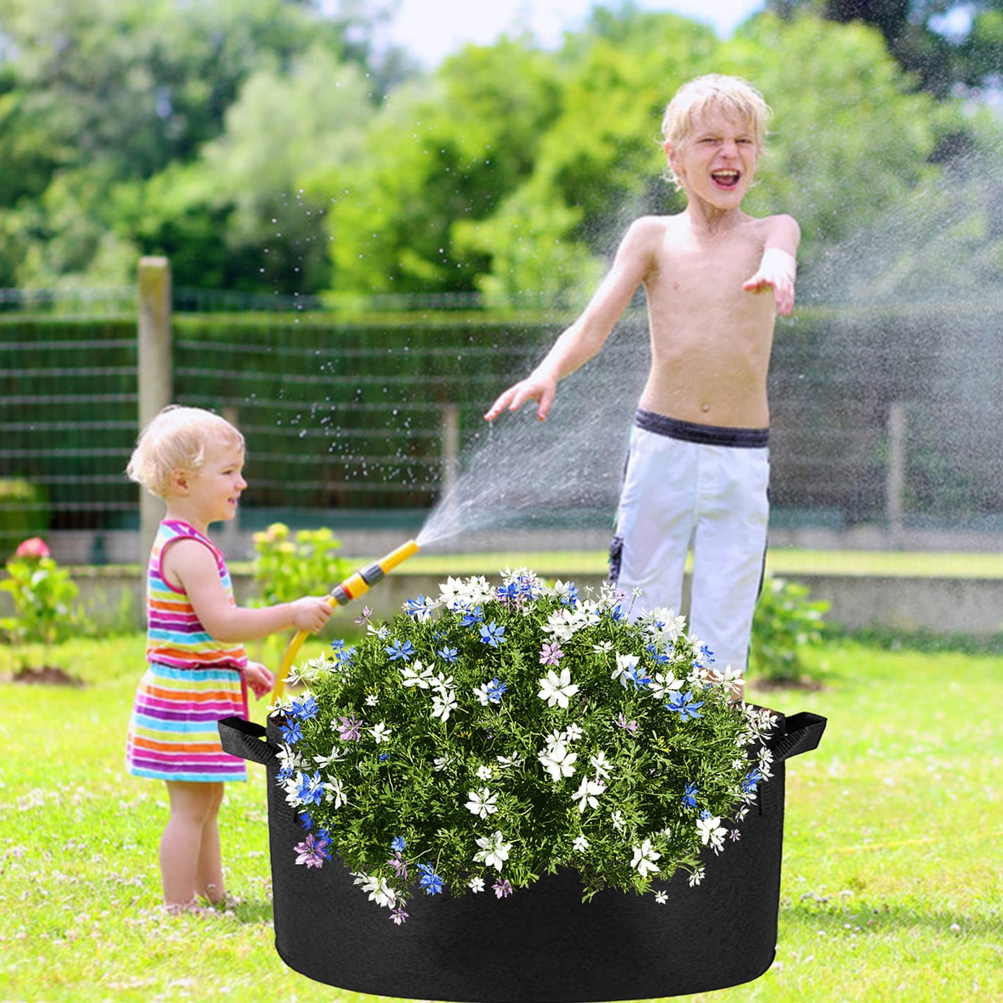 Grow Bag Heavy Duty Thickened Plant Pots with Handles 380 Litre 100cm x 50cm