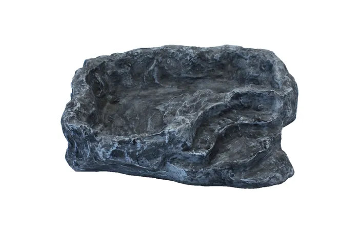 Komodo Terraced Dish For Reptile Enclosures. Large - Grey