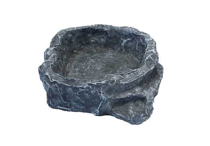 Komodo Terraced Dish For Reptile Enclosures. Medium - Grey