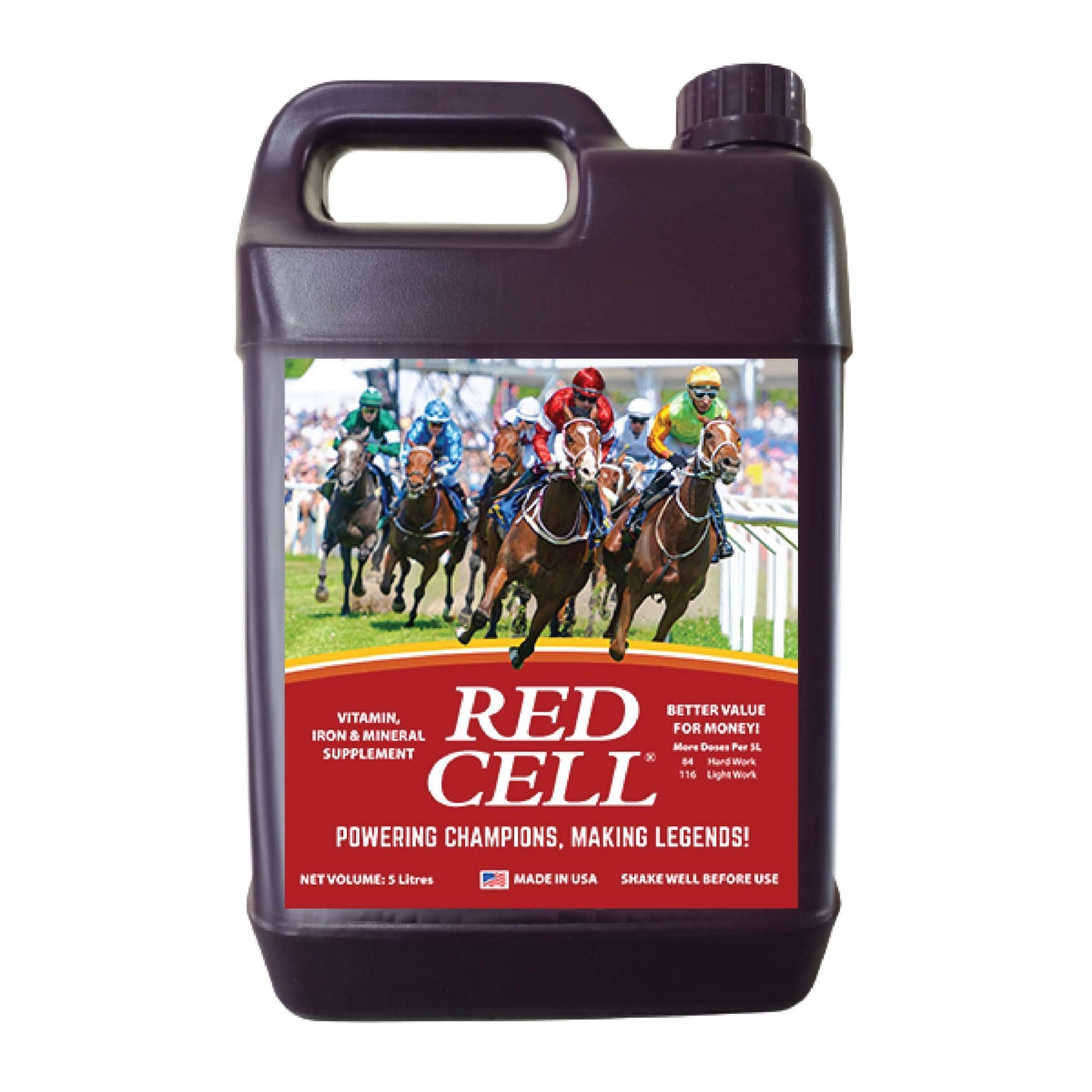 Red Cell Iron Rich Supplement 5 Litre For Horses