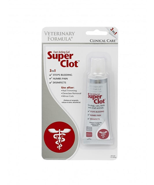 Super Clot Gel 28g Tube For Dogs Cats Birds And Small Animals