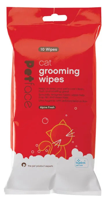 Petface Cat Grooming Wipes 10 Pack