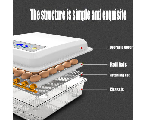 16 Egg Incubator Fully Automatic Digital Thermostat Runs On Mains Or 12V Battery