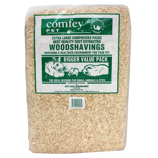 Comfey Pet Wood Shavings Bedding Litter For Small Animals