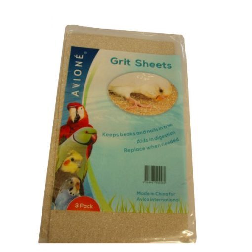 Avione Grit Sheets Pack Of 3. Great For The Bottom Of Bird Cages