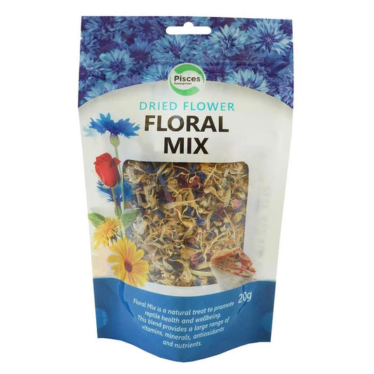 Dried Floral Mix 20g Suitable For Omnivorous Reptiles