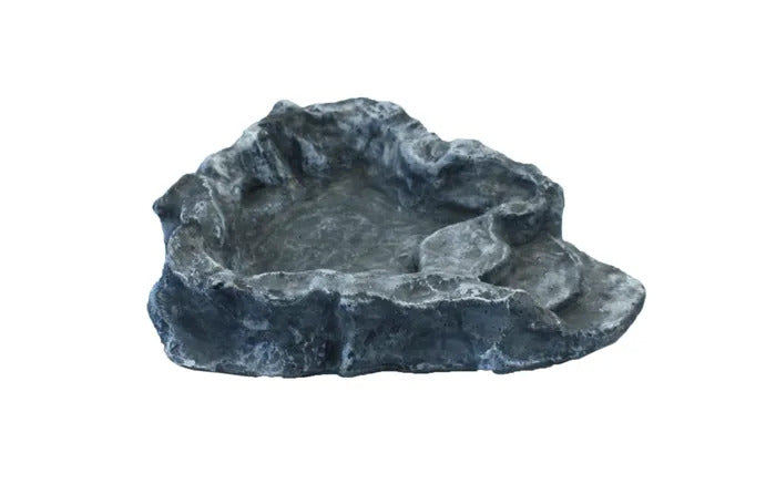 Komodo Terraced Dish For Reptile Enclosures. Small - Grey