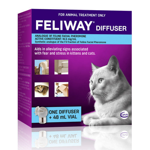 Feliway Diffuser & Refill 48ml. Help Reduce Cat Stress Levels