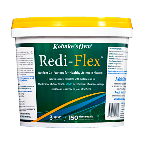 Kohnke's Own Redi-Flex. 3kg Highly Effective And Comprehensive Equine Joint Supplement