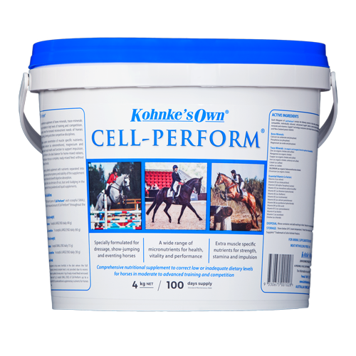 Kohnke's Own Cell Perform 4kg Ration Balancing Supplement For Equestrian Performance Horses