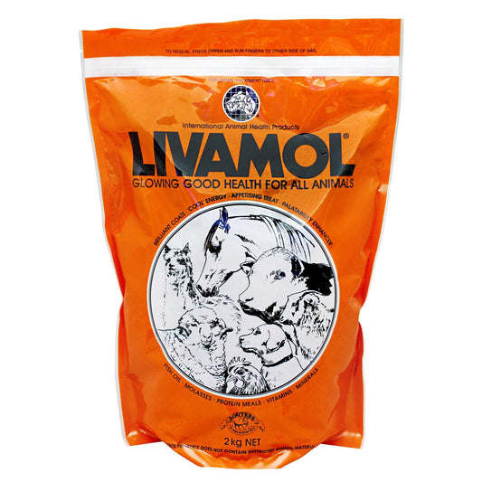 Livamol 2kg A Blend Of Proteins, Energy & Oils Formulated To Improve Coat Condition In All Animals