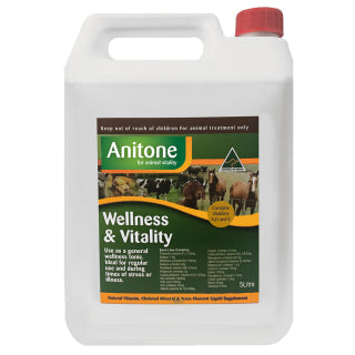 Anitone 5 Litre Wellness & Vitality Liquid Supplement For All Animals
