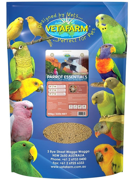 Vetafarm Parrot Essentials 10kg Complete Pellet Diet For All Parrots