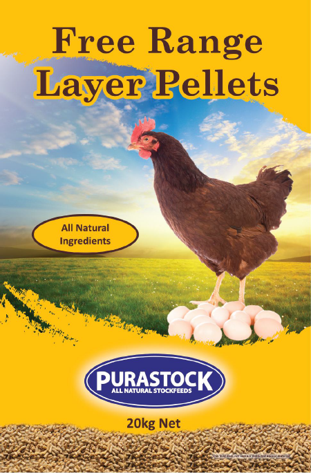 Purastock Free Range Layer Pellets 20kg Complete Pellet Diet For All Poultry