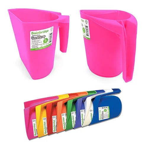 Plastic Feed Scoop 1 Litre - Pink