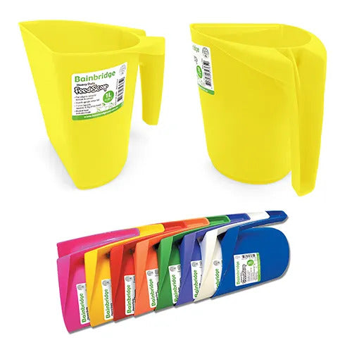 Plastic Feed Scoop 1 Litre - Yellow
