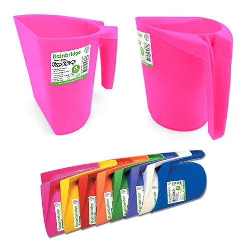 Plastic Feed Scoop 2 Litre - Pink
