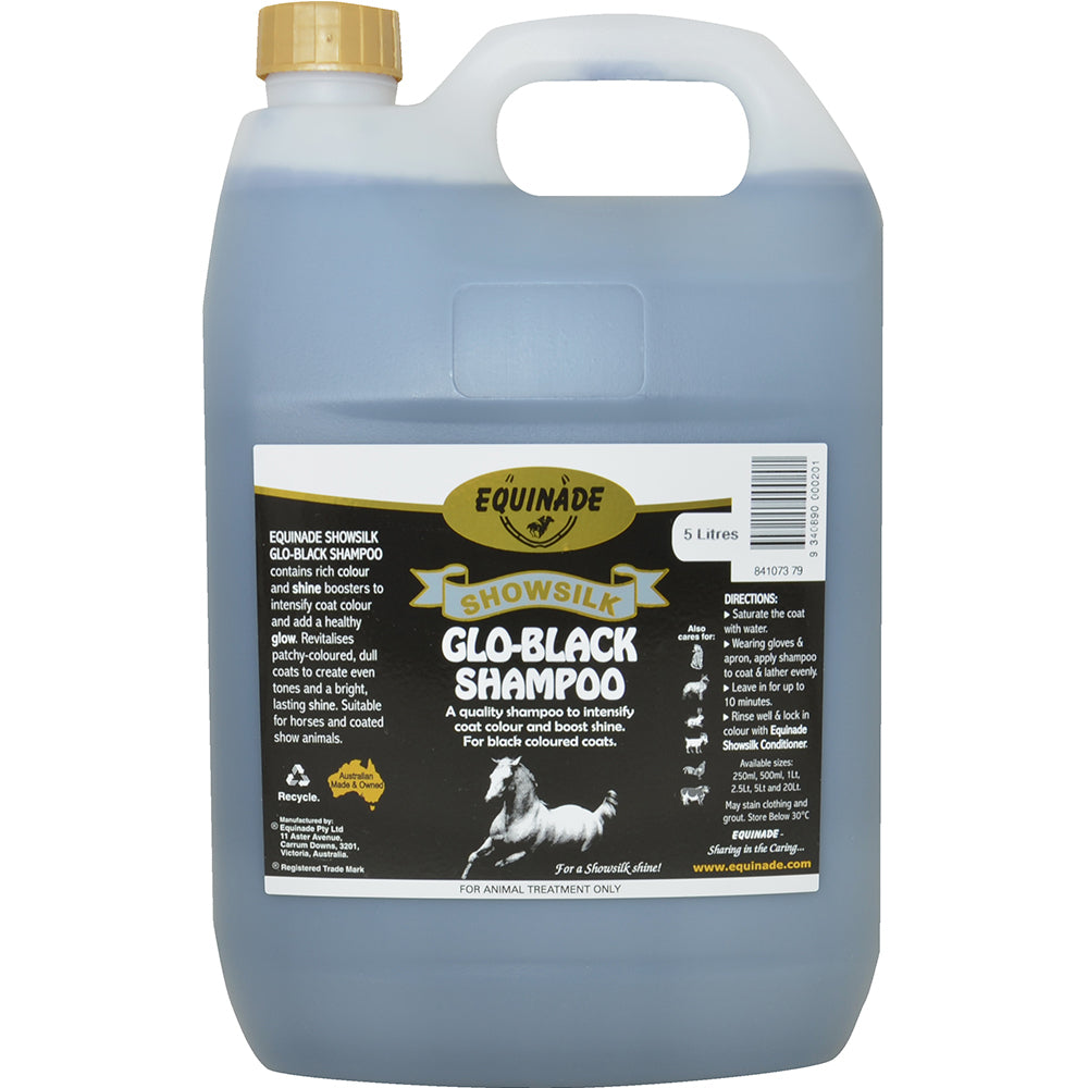 Equinade Showsilk Glo Black Shampoo 5 Litre