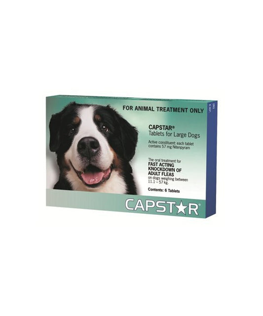 Capstar Tablets Large 11kg & Over Fast Acting Knockdown Of Adult Fleas On Dogs And Cats