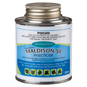 Maldison 50 250ml Controls A Wide Range Of Insect Pests In Animals