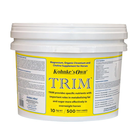 Kohnke's Own Trim 10kg Nutritional Supplement To Assist Weight Loss In Horses