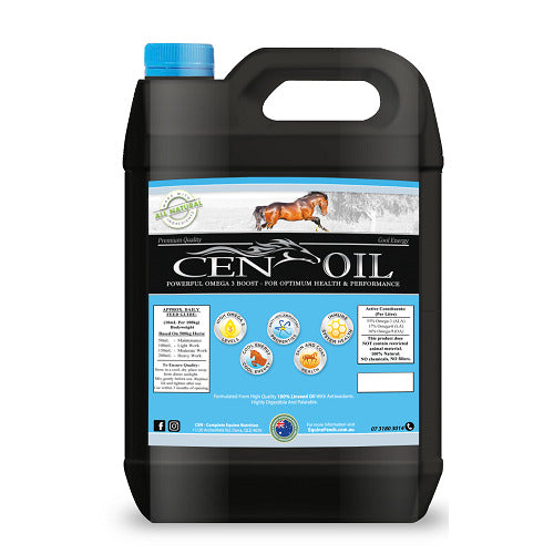CEN Oil 4.5 Litre High Omega 3 Oil For Horses And Dogs