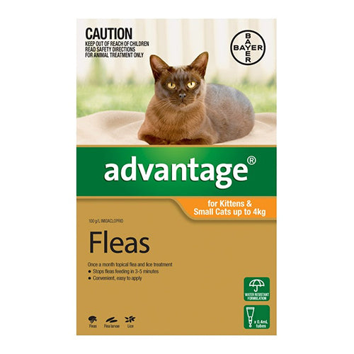 Advantage Flea Treatment For Kittens & Cats Up To 4kg
