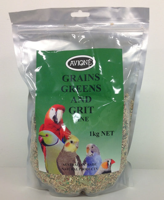 Avione Grains Greens & Grit Mix For Birds 1kg