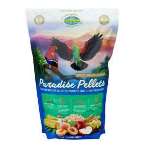 Vetafarm Paradise Pellets 10kg. Complete Diet For Pet & Breeding Eclectus Parrots and other Frugivores