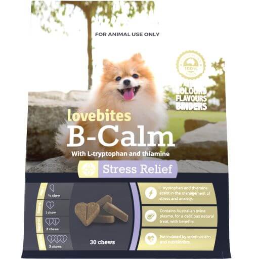 Vetafarm Lovebites B-Calm For Dogs 30 Pack Stress Relief For Dogs