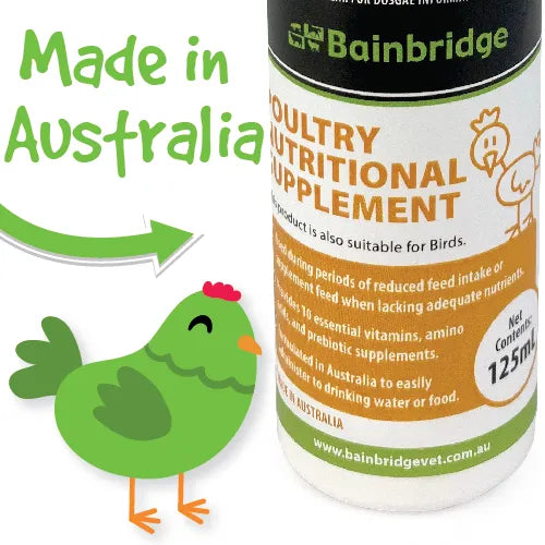 Poultry & Bird Nutritional Supplement 125ml Vitamins Amino Acids & Prebiotics