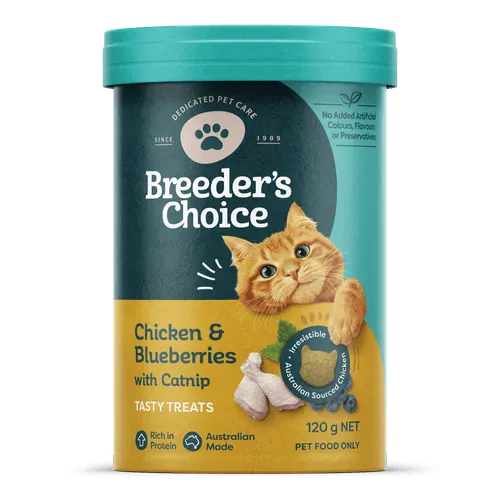 Breeders Choice Cat Treat Chicken & Blueberries 120g