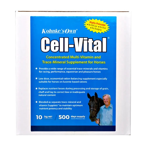 Kohnke's Own Cell Vital. 10kg Vitamin & Mineral Supplement For All Working Horses