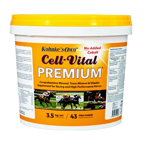 Kohnke's Own Cell Vital Premium 3.5kg Pelleted, Premium Nutritional Supplement For Racing And High Performance Horses